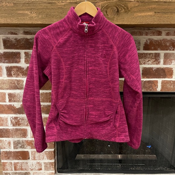 The North Face Jackets & Blazers - The North Face Pink Full-Zip fleece Jacket size M
